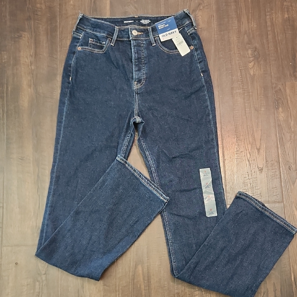 Old Navy Men's Dark Blue Straight Jeans